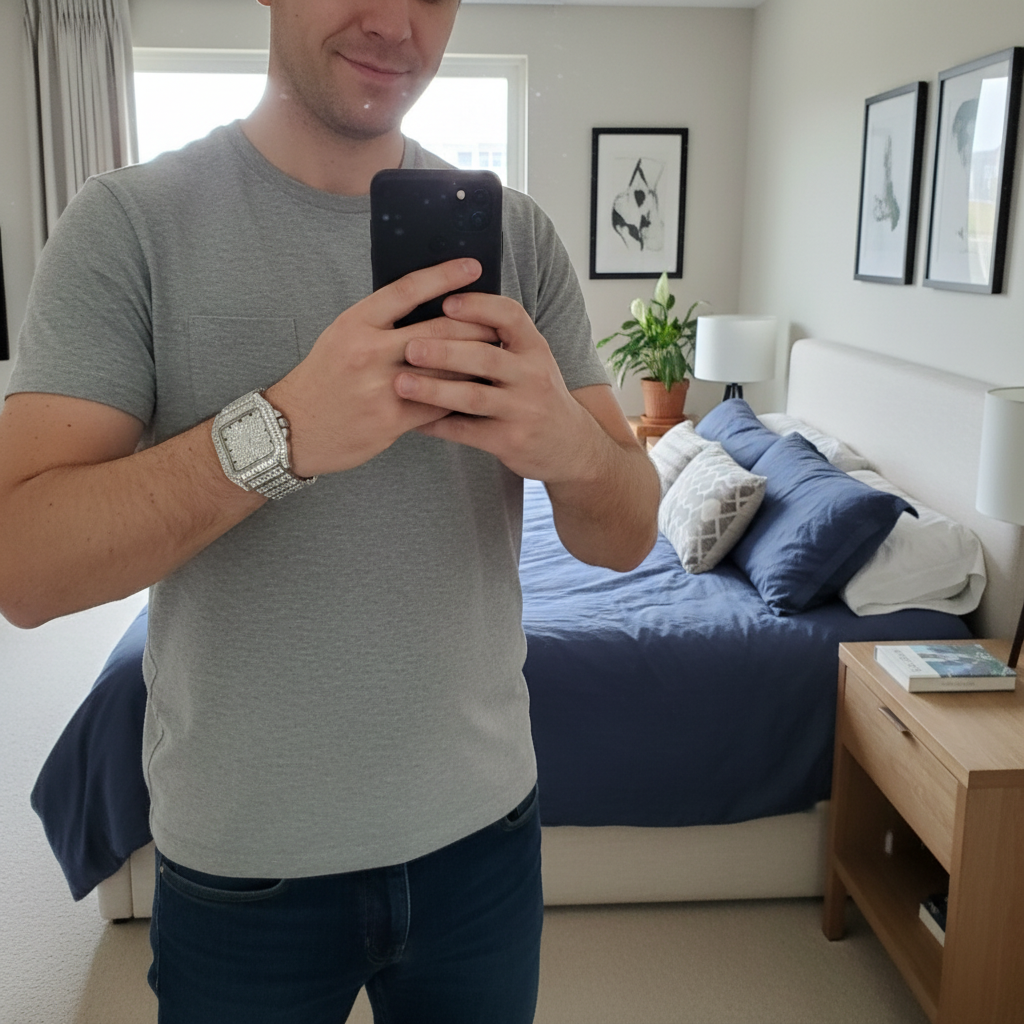 Bedroom mirror selfie