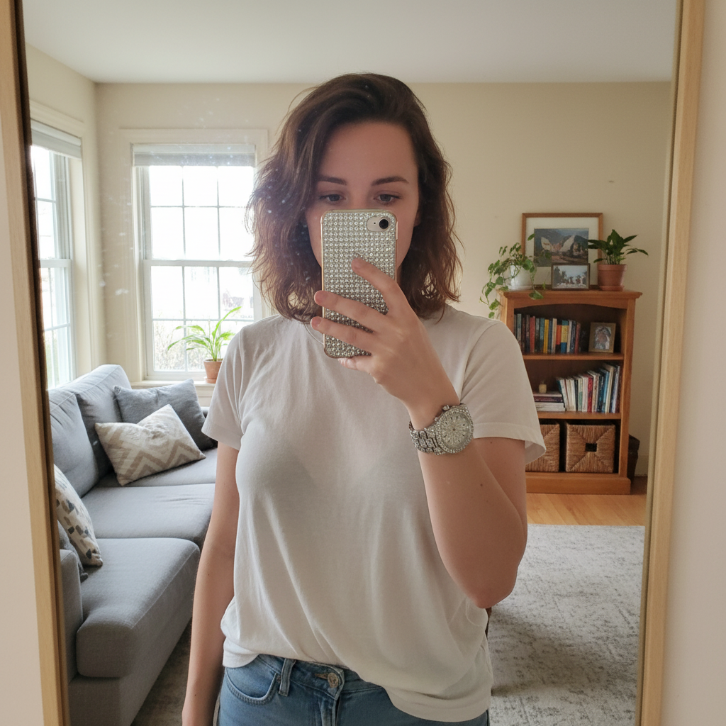 Customer mirror selfie 5