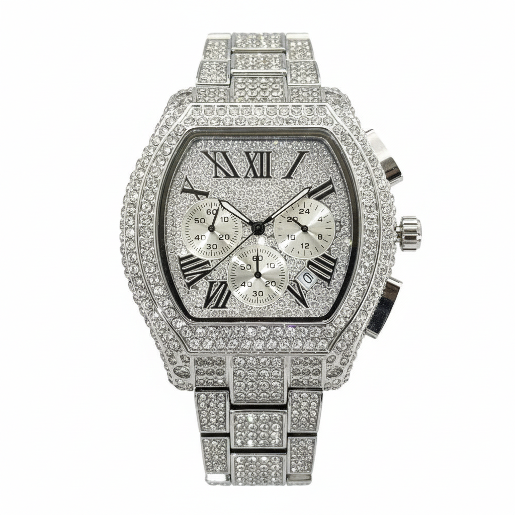 Luxury Diamond Men's Quartz Watch