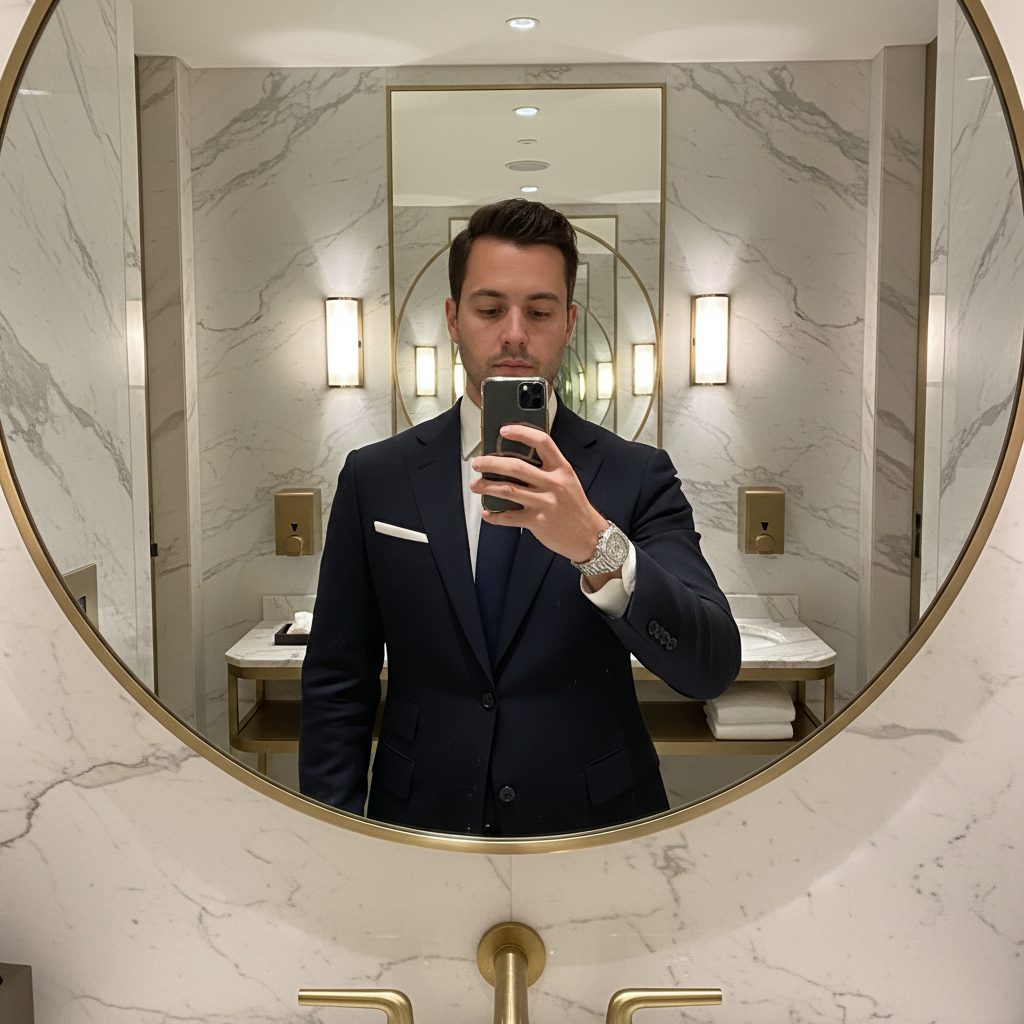 Luxury hotel restroom
