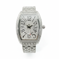 Men's Diamond Quartz Tonneau Watch