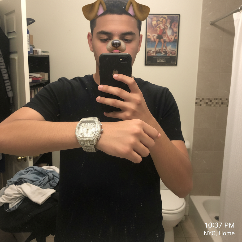 Snapchat mirror selfie